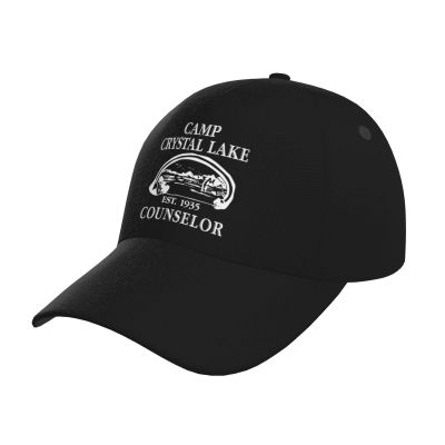 1980 Camp Crystal Lake Counselor Baseball Cap Men Women - Adjustable Classic Plain Hat Black