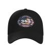 911 343 Fallen Firefighters Remembrance Baseball Cap Men Women - Adjustable Classic Plain Hat Black view 3