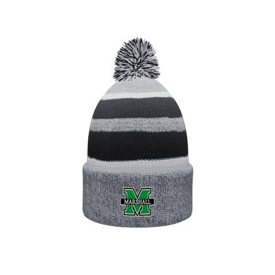 Sport Your Gear Marshall Thundering Herd Winter Knit Pom Beanie Officially Licensed Cold Weather Hat The Herd Fan Gear V2