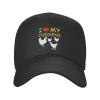 Baseball Cap Men Women - Adjustable Classic Plain Hat Black view 2