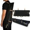YEUEK Pool Cue Case 3x4,Pool Stick Case 3 Sticks with Accessory Zipper Pockets,Cue Stick Case with Shoulder Strap Handle,Billiard Pool Cue Carrying Case with Large Front Accessory Pocket view 1