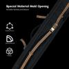YEUEK Pool Cue Case 3x4,Pool Stick Case 3 Sticks with Accessory Zipper Pockets,Cue Stick Case with Shoulder Strap Handle,Billiard Pool Cue Carrying Case with Large Front Accessory Pocket view 3