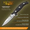 HOKC Gecko | 340-100406 | Pocket Knife, EDC Knife by Official Dealer - Liner Lock, G10 Handle, Comfortable Pocket Clip, Ball Bearing, Finger Flipper, Adjustable Thumb Stud, Long and Durable D2 Stainless Tool Steel, Satin Finished - Ideal for Camping  view 2