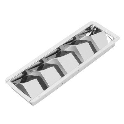Alomejor 5 Slots Boat Louvered Vent, Stainless Steel 5 Slot Design Marine Vent for Boats and Yachts