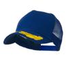 5 Panel Mesh Back Gold Oak Leaves Patch Cap - Royal OSFM view 1