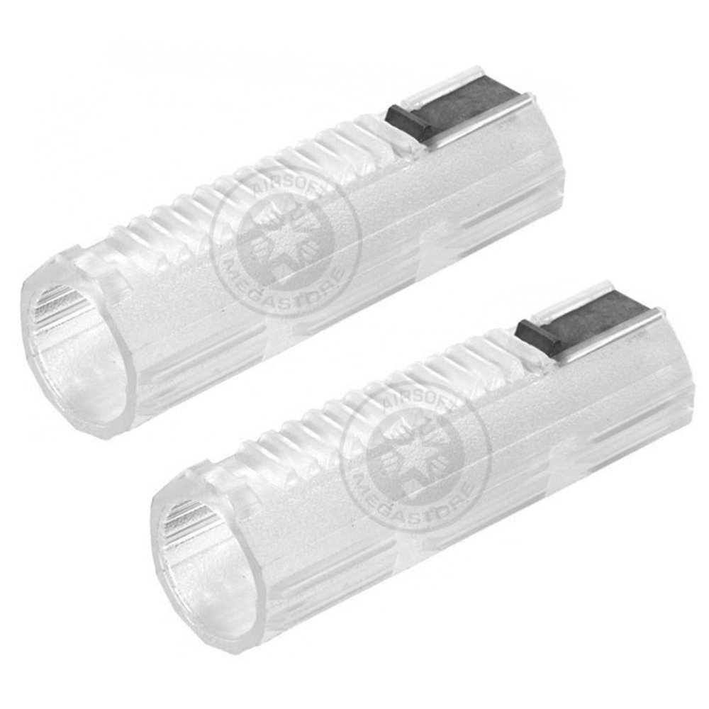 GoldenBall-Element Airsoft AEG Lightweight Polycarbonate Airsoft Piston w/ 1 Steel Tooth-Pack of 2
