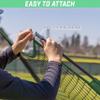 GoSports Team Tone Replacement 7 ft x 7 ft Baseball/Softball Net - Compatible with GoSports Brand Baseball Net - Frame Not Included - Green view 4