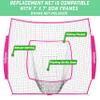 GoSports Team Tone Replacement 7 ft x 7 ft Baseball/Softball Net - Compatible with GoSports Brand 7 ft x 7 ft Baseball Net - Frame Not Included - Pink view 2