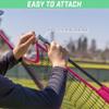 GoSports Team Tone Replacement 7 ft x 7 ft Baseball/Softball Net - Compatible with GoSports Brand 7 ft x 7 ft Baseball Net - Frame Not Included - Pink view 4