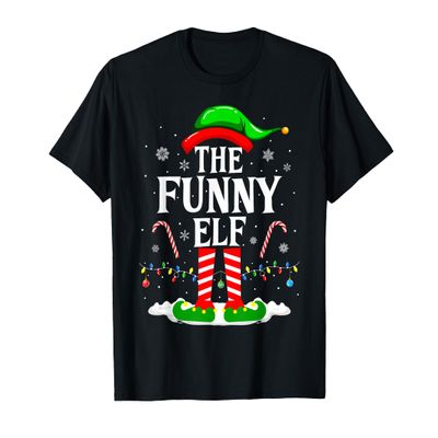 The Funny Elf Xmas Funny Matching Family Group Christmas T-Shirt