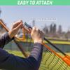 GoSports Team Tone Replacement 7 ft x 7 ft Baseball/Softball Net - Compatible with GoSports Brand 7 ft x 7 ft Baseball Net - Frame Not Included - Orange view 4