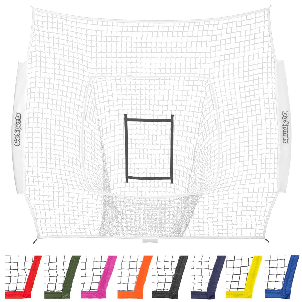 GoSports Team Tone Replacement Baseball/Softball Net - 7 ft x 7 ft - Compatible with GoSports Brand Net - Frame Not Included - White