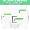 GoSports Team Tone Replacement Baseball/Softball Net - 7 ft x 7 ft - Compatible with GoSports Brand Net - Frame Not Included - White view 2