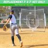 GoSports Team Tone Replacement Baseball/Softball Net - 7 ft x 7 ft - Compatible with GoSports Brand Net - Frame Not Included - White view 3