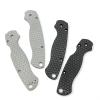 1 Pair Scales Handle Fits for Spyderco C81 Paramilitary 2, CNC Aluminum Handle Patch (Size : Sandblasting) view 3