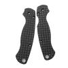 1 Pair Scales Handle Fits for Spyderco C81 Paramilitary 2, Anodized CNC Aluminum Handle Patch Black view 1