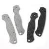 1 Pair Scales Handle Fits for Spyderco C81 Paramilitary 2, Anodized CNC Aluminum Handle Patch Black view 3
