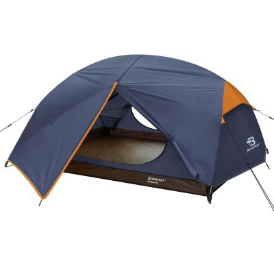 Bessport Camping Tent for 3 Person, Lightweight Backpacking Tent Waterproof Windproof Two Doors Easy Setup Double Layer Outdoor Tents for 3 to 4 Seasons, Suitable for Outdoor,Hiking,Camping