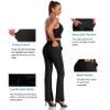 DAYOUNG Women's Yoga Dress Pants with Pockets Tummy Control Work High Waisted Bootcut Stretchy Slacks Y87-Black-XL view 4
