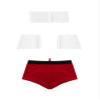 Agoky Men's Sexy Christmas Santa Claus Costume Tuxedo Bow Tie with Boxer Briefs Holiday Outfits B Red 3X-Large view 2