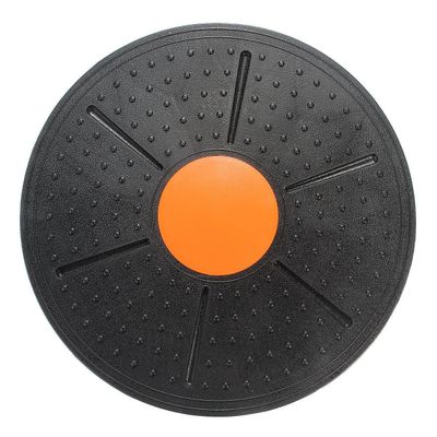 Round Wobble Balance Board Stability Disc Yoga Ankle Knee Rehab Exercise Gym Fitness and Training Board 14 inch Diameter (Color : Random)