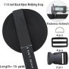 ZHFMLY 1 1/4" Black Nylon Webbing 45ft Heavy Duty Straps for Sewing view 2