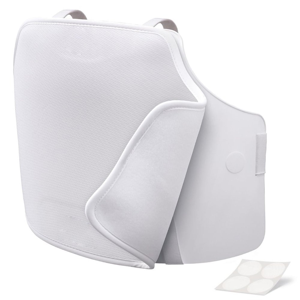 Fencing Chest Protector - Double Soft-Layer Chest Guard for Men - FIE Certificate Plastic Breast Protector - Fencing Gear for Foil Epee Sabre (Men,XS)