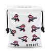 Aliennana Golf Valuables Pouch, Leather Tee Pouch with Drawstring Closure Balls Tees Handbag Portable Golf Ball Accessories for Men Women(USA Birdie) view 1