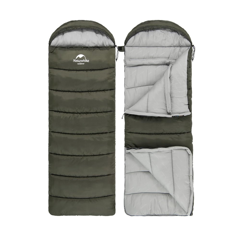 Naturehike Sleeping Bags for Adults, Cold Weather, Backpacking Lightweight Waterproof & Windproof, Backpacking Sleeping Bag for Camping Hiking Outdoor Travel 51.8-26.6 (U350S, Green)