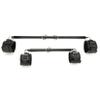 2pcs Black Adjustable 3 in 1 Spreader Bar Set with 4pcs Fur Black Adjustable Straps Sports Aid Training Fitness Kit Workout Bar,Home Yoga Gym Kit view 1