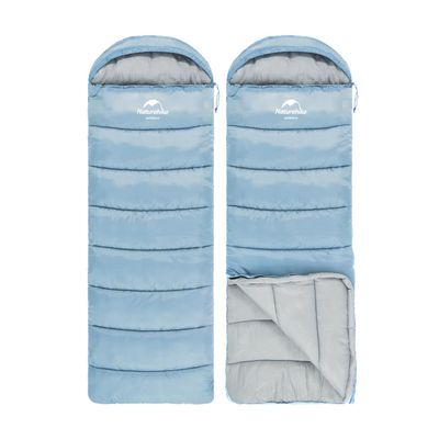 Naturehike Sleeping Bags for Adults, Cold Weather, Backpacking Lightweight Waterproof & Windproof, Backpacking Sleeping Bag for Camping Hiking Outdoor Travel 51.8-26.6 (U250, Blue)