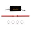 Adjustable 3 in 1 Spreader Bar Set Adjustable Straps Sports Aid Training Fitness Kit Workout Bar,Home Yoga Gym Kit with Fur Flocking Storage Bag (Red) view 1