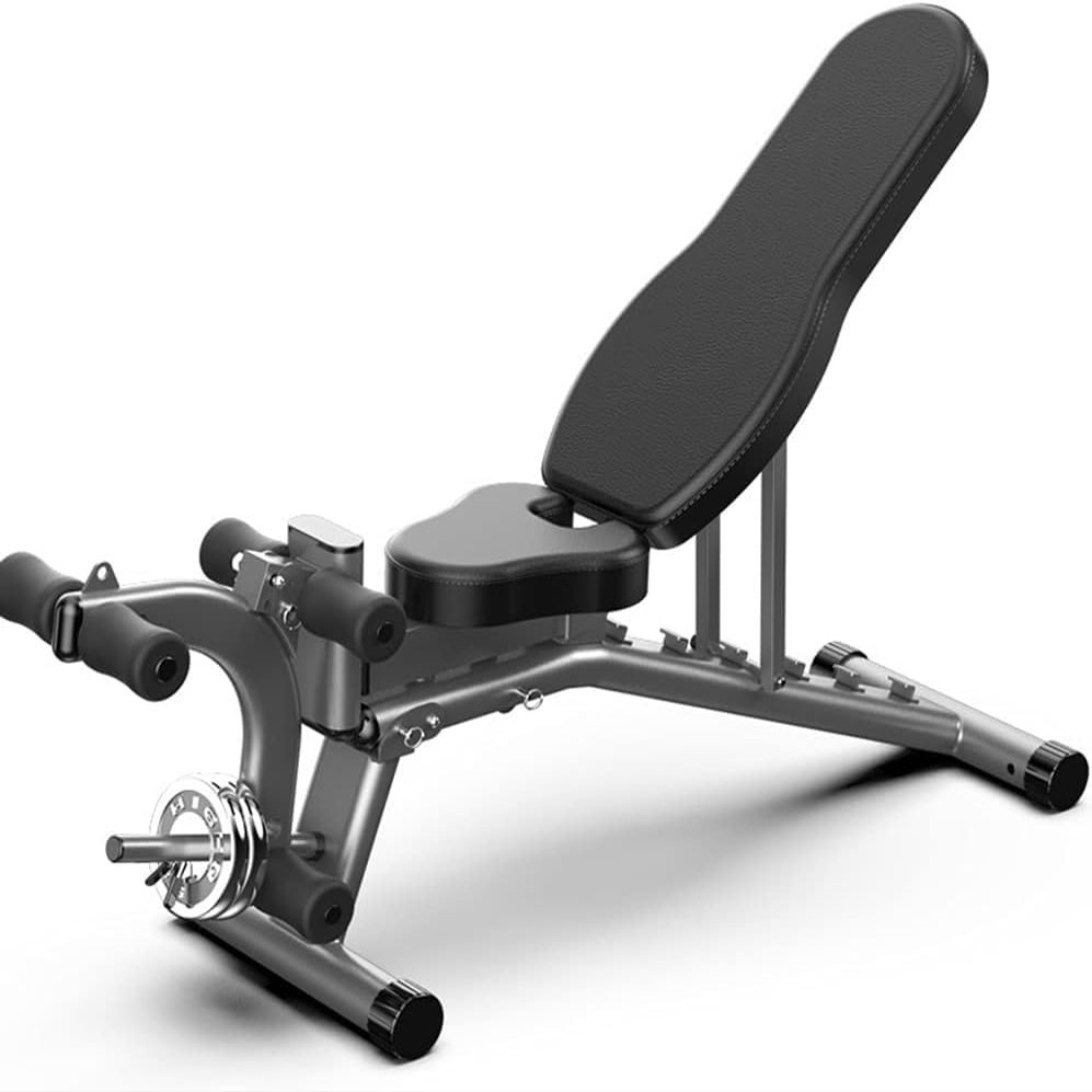 Adjustable Weight Bench, Exercise Bench With Leg Extensions And Curls, Flat Incline Bench, Home Gym Strength Training Bench