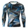 Men Long Sleeve Camo T-Shirt Athletic Compression Hunting Shirt Workout Running Quick Dry Base Layer Active Sports Undershirt view 1