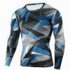 Men Long Sleeve Camo T-Shirt Athletic Compression Hunting Shirt Workout Running Quick Dry Base Layer Active Sports Undershirt view 2