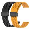 Huwokxix 20mm Watch Strap compatible with Garmin vivomove 3/Forerunner 245/645,Adjustable Silicone Sports Wristband Replacement Band view 1