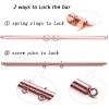 Pink Adjustable 3 in 1 Spreader Bar Set with 4pcs Pink Adjustable Straps Sports Aid Training Fitness Kit Workout Bar,Home Yoga Gym Kit with Flocking Storage Bag view 4