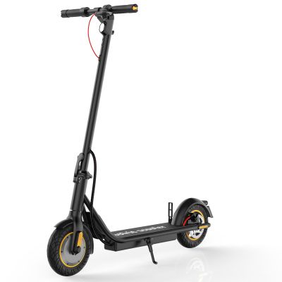 DXH Electric Scooter for Adults, Folding E Scooter with 500W Motor 19 Mph Top Speed, Max 21 Miles Long Range, 10'' Solid Tires Commuting Scooters, Dual Braking System and App Control