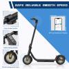 DXH Electric Scooter for Adults, Folding E Scooter with 500W Motor 19 Mph Top Speed, Max 21 Miles Long Range, 10'' Solid Tires Commuting Scooters, Dual Braking System and App Control view 3