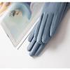 LeJulyeekay Womens Real Lambskin Leather Gloves Warm Fleece Lined Driving Gloves Winter Gloves (0-sky blue) view 4
