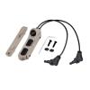 Tactical Modular Dual Wire Three Button Remote Activation Pressure SwitchFor M300/M600 PEQ15 Etc Series Scout Troch FlashlightFor 20mm Rail And M/K Dual System (Crane Laser+Crane Laser Plug DE) view 1