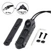 HATSEN Tactical Modular Dual Wire Three Button Remote Activation Pressure Switchfor M300/M600 PEQ15 Etc Series Scout Troch Flashlightfor 20mm Rail and M/K Dual System (SF+Crane Laser Plug BK) view 2