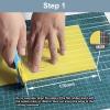 tetotak Slingshot Flat Band Cutting Template DIY Professional Competition Taper Band Catapult Outdoor Hunting Tools Cutting Accessories (Taper 20-12, Length 150-190mm(5.9-7.5 inches)) view 4