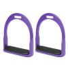 2PCS Horse Stirrups, Aluminum Horse Riding Stirrups Lightweight Horse Riding Equestrian Accessories(Purple) view 1