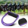 2PCS Horse Stirrups, Aluminum Horse Riding Stirrups Lightweight Horse Riding Equestrian Accessories(Purple) view 3