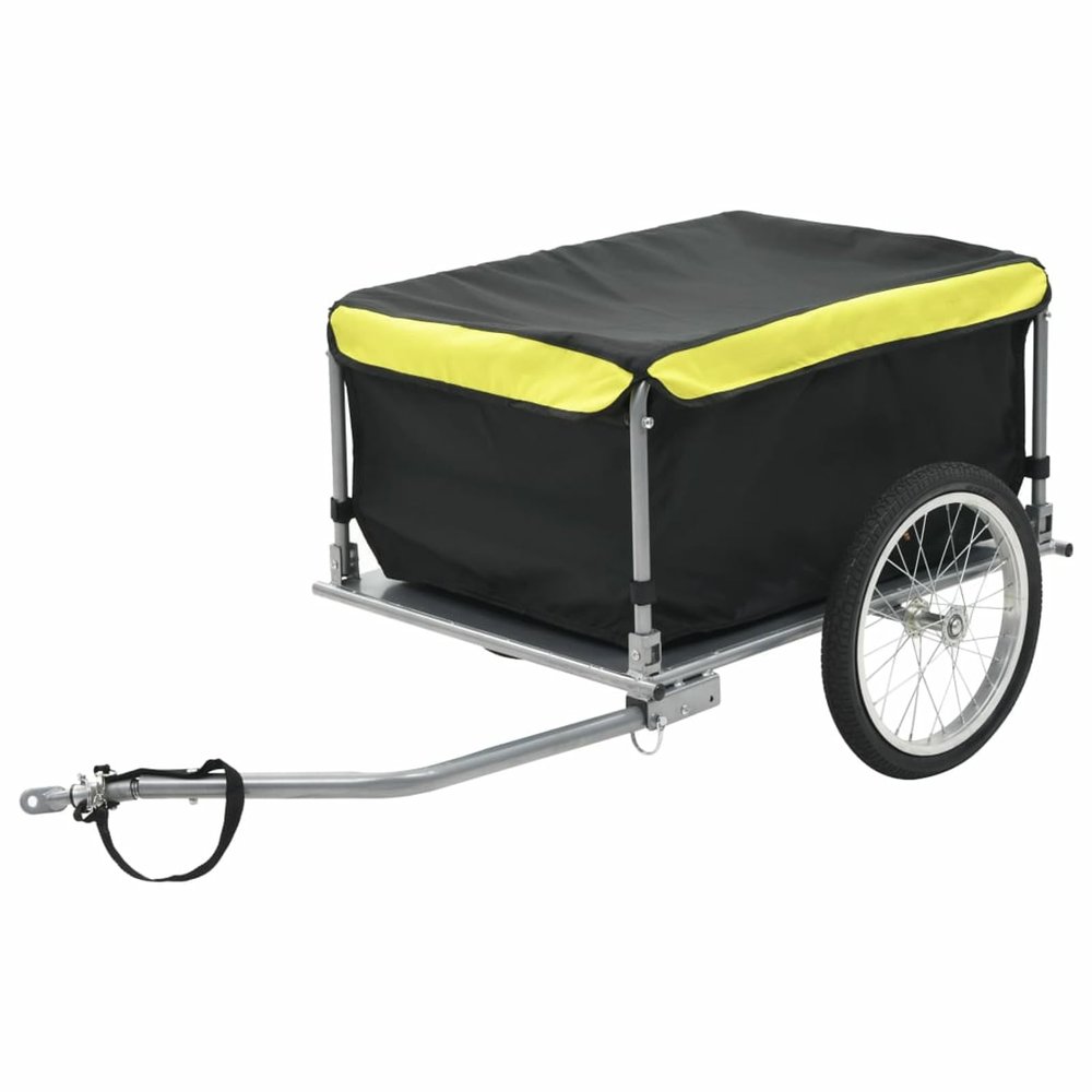 Gecheer Bike Cargo Trailer, Heavy Duty Steel Frame 143.3 lb Capacity, Water-Resistant Polyester Compartment, for Kids, Pets, and Bicycle Commutes
