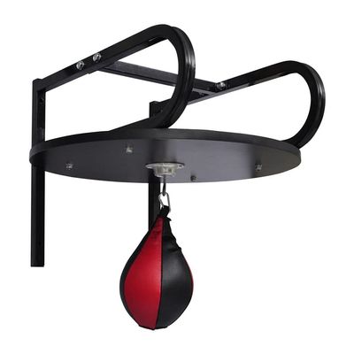 Gecheer Speed Ball Platform Set, Swivel Punch Bag Training Aid, Steel Frame with MDF Platform and PVC Ball, for MMA, Boxing, Martial Arts, Gym and Home Use