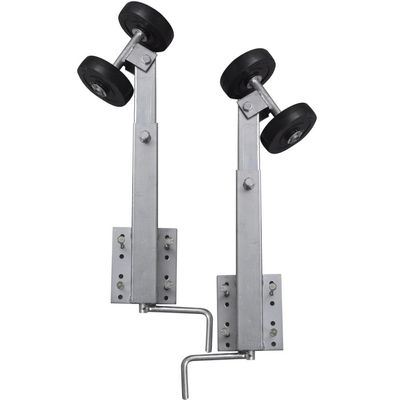 Gecheer Boat Trailer Double Roller Bow Support, Adjustable Steel Frame Rubber Roller for Boat Trailer, 23.2in-33.1in, 1100 lb Max Load
