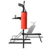 Gecheer Power Tower with Sit-up Bench and Boxing Bag, Multi-Functional Exercise Equipment for Home Gym, Black Powder-Coated Steel, Max Load 220 lb, for Strength Training and Muscle Building view 3