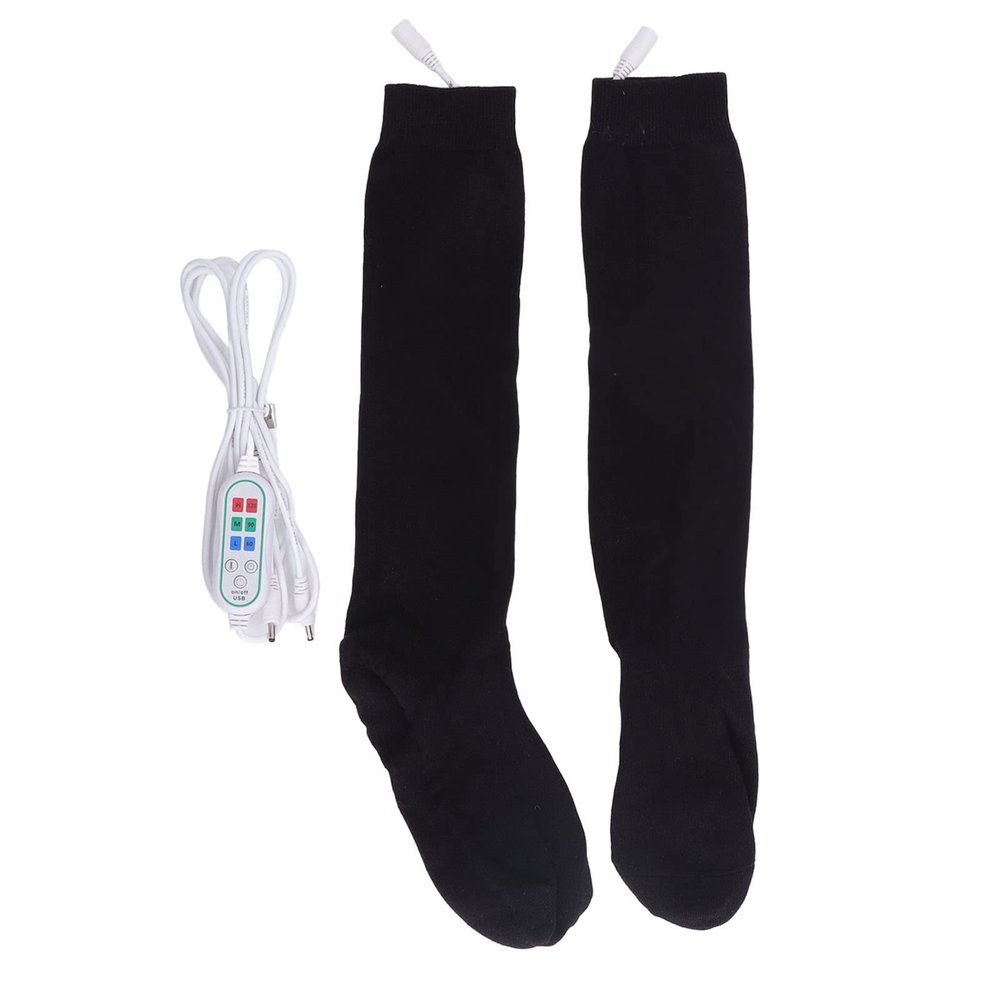 Xcello 1 Set Winter Cotton Heated Socks, Rechargeable Electric Heated Socks for Men and Women, Ideal for Outdoors, Skating, Skiing, Hunting, Fishing